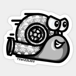 Turbo Snail - Rock On (Gray) Sticker